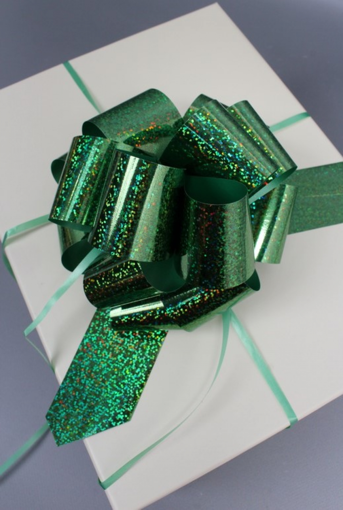 Бант-шар 5см  голография зеленый   1шт