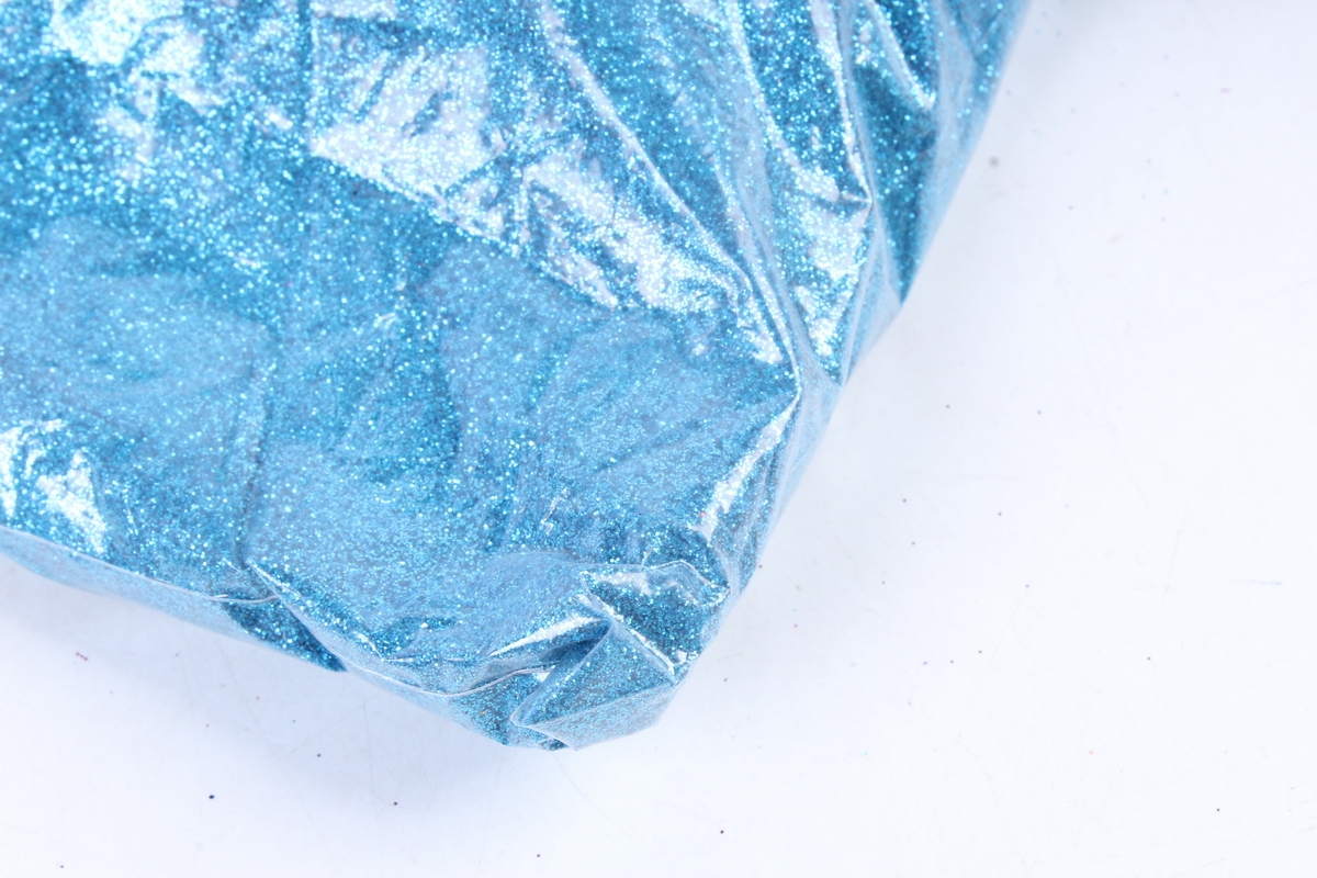 Блестки цветные 1 кг металл голубой
