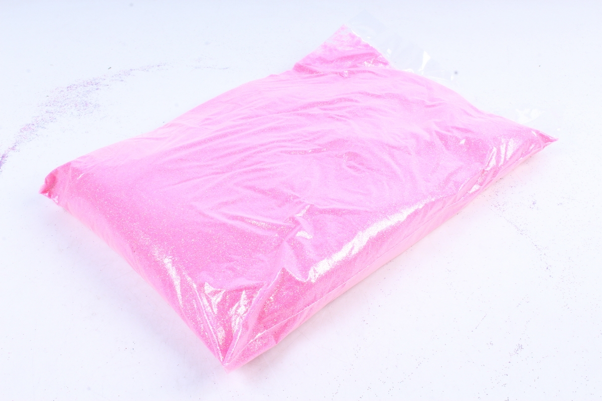 Блестки цветные 1 кг перламутр розовый