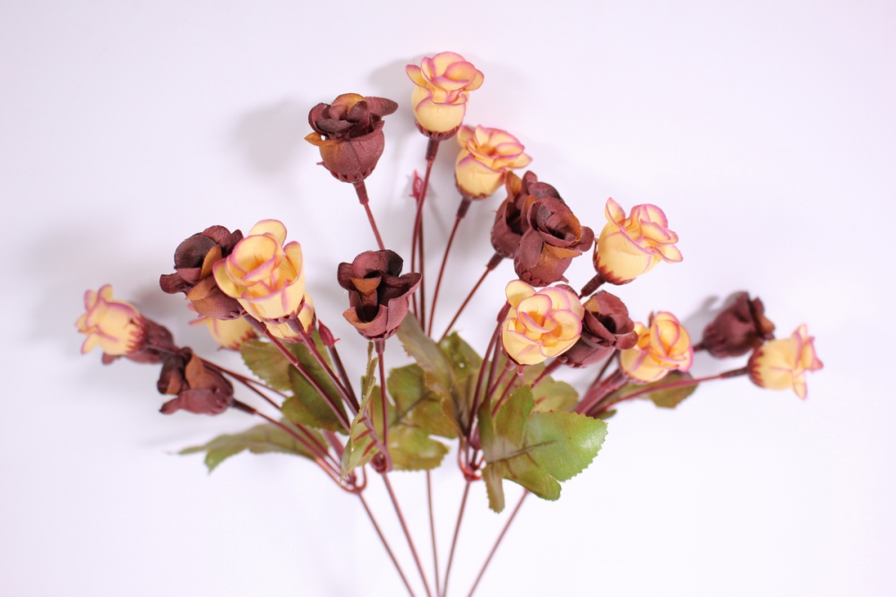 букет цветов роза 30см - бежевая kwy567 2488