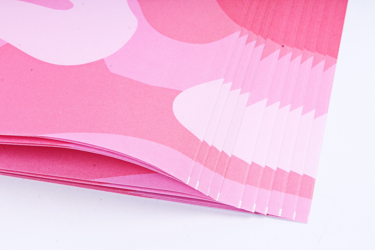 Бумага 1*70 Дизайнерская бумага Хаки Светло-розовый 78г/м2  10шт/уп PinW5 М