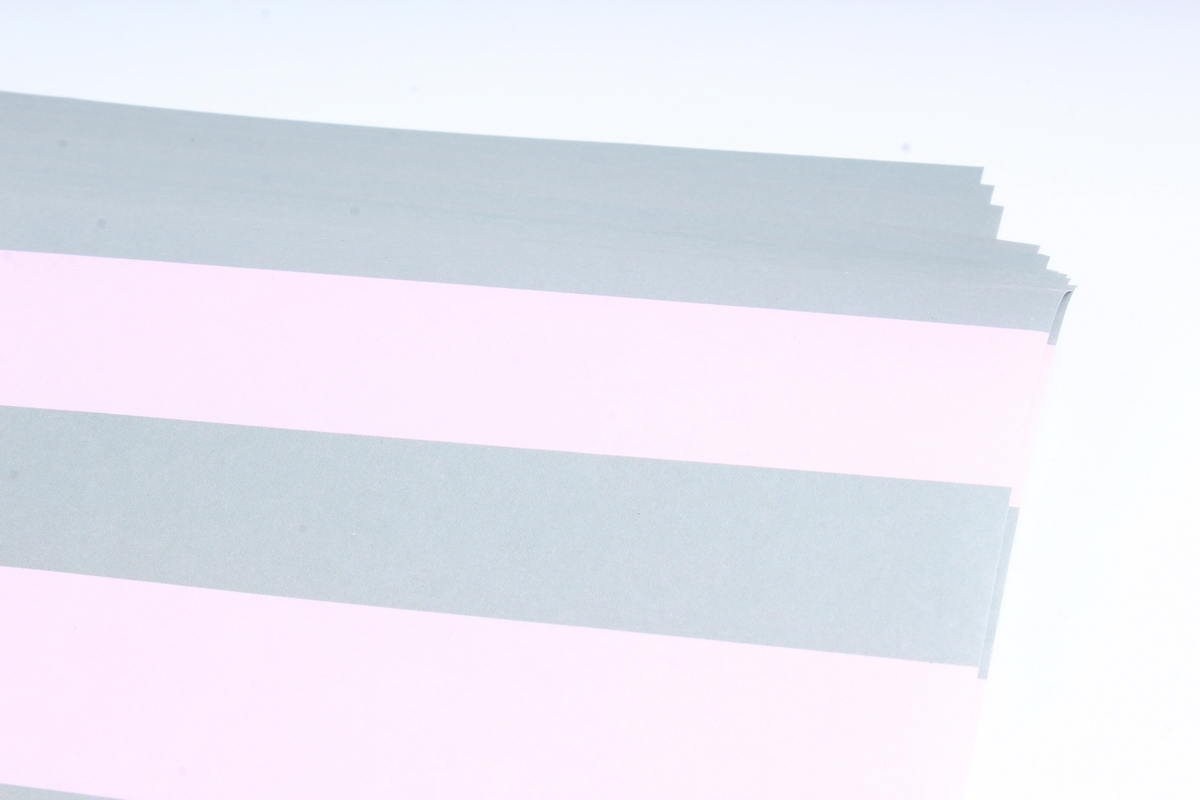 Бумага 1*70 Дизайнерская бумага Полоски Розово-Серые 78г/м2  10шт/уп PinPRG  М