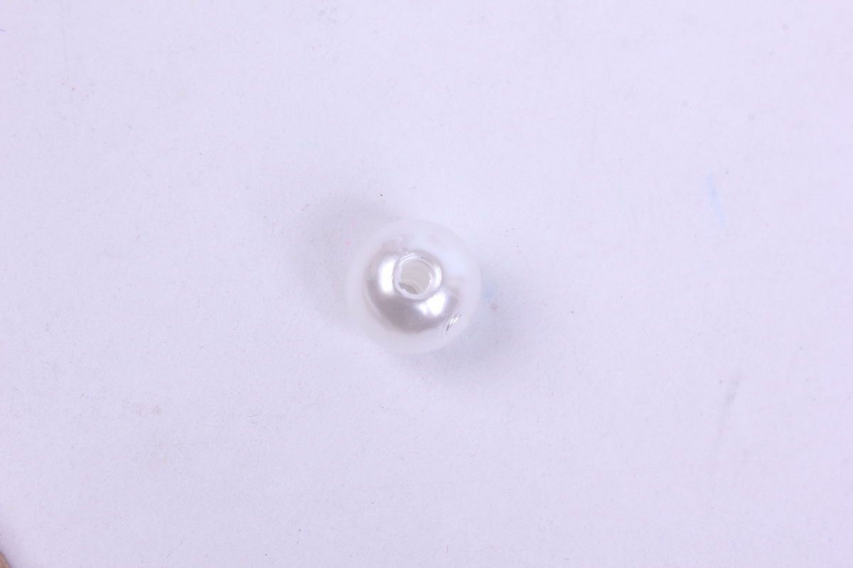 бусины  10мм круглые перламутр белые  (50гр) pl  k10b-10