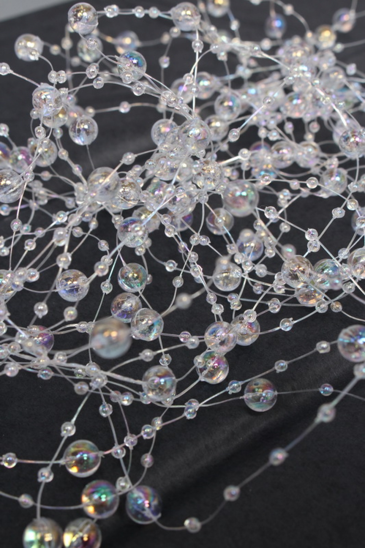 Бусы на нити в пакете  3+8 мм * 10 м, перламутровый  4217М