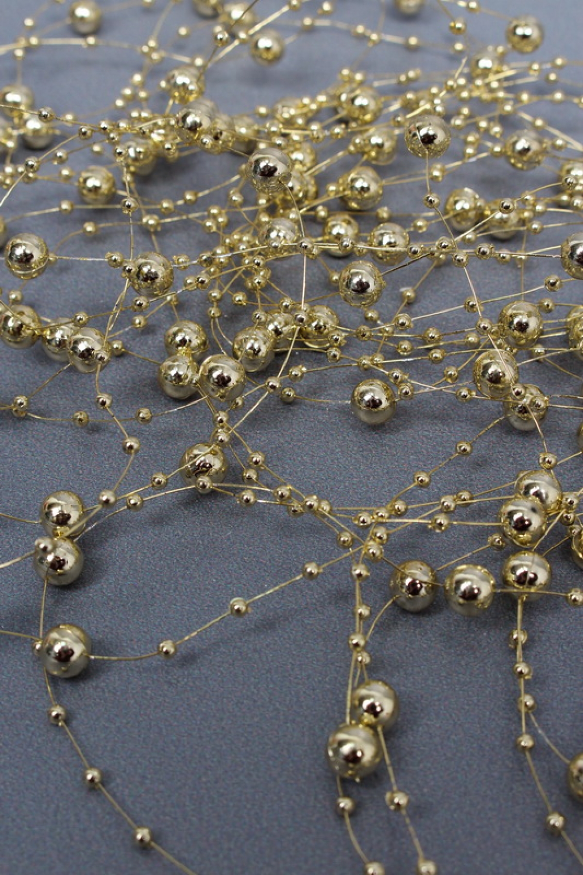 Бусы на нити в пакете  3+8 мм * 10 м, золото  4231М