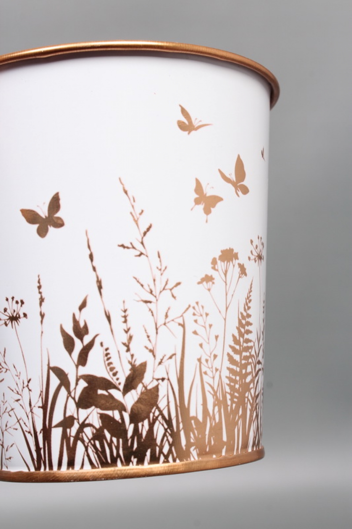 Декоративное кашпо "Бабочки в саду" D10XH10CM B:D7.5CM, металл  8025М