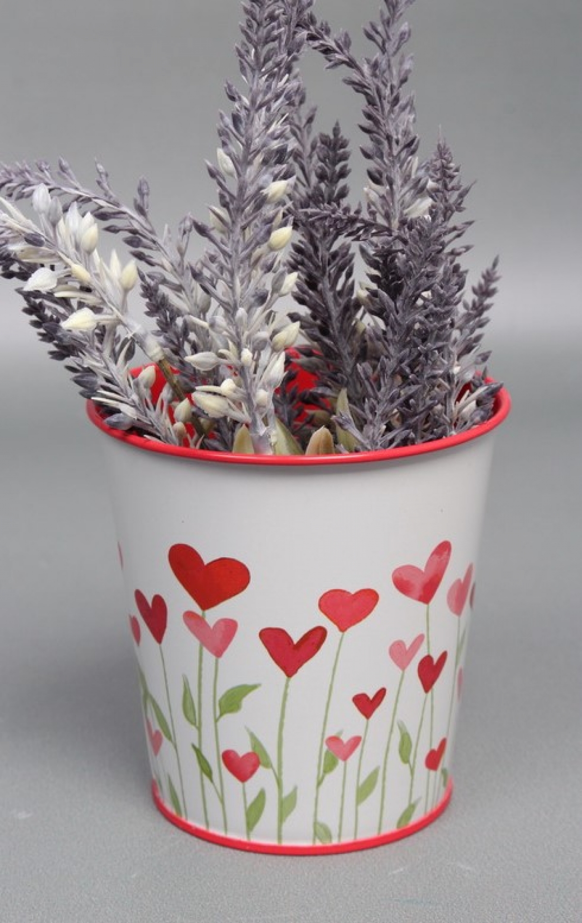 Декоративное кашпо "Цветущие сердца" D10XH10CM B:D7.5CM, металл  7998М