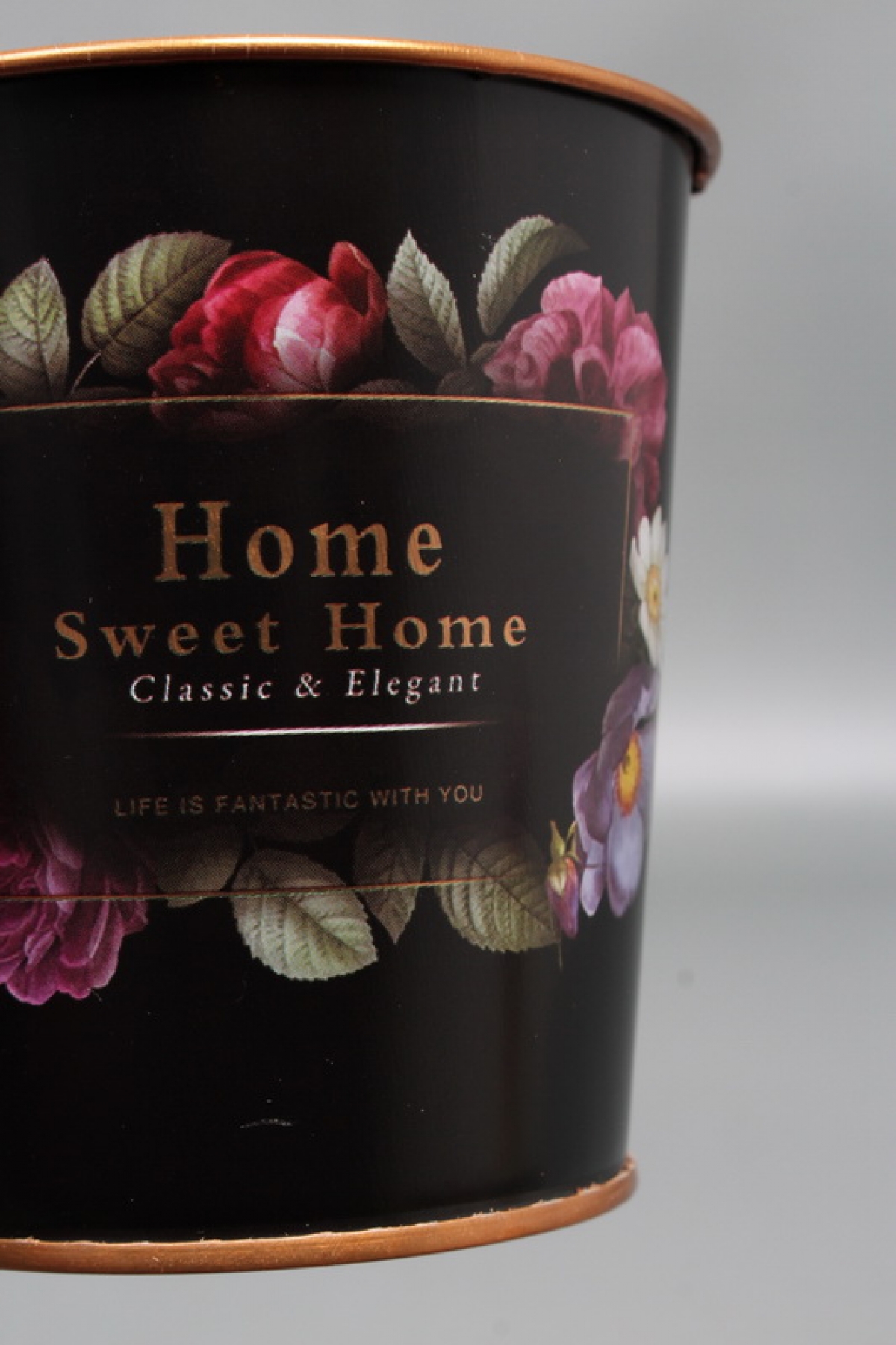 Декоративное кашпо "Дом милый дом" 9.8XH10CM/B7.5 (матовый финиш), металл  8097М