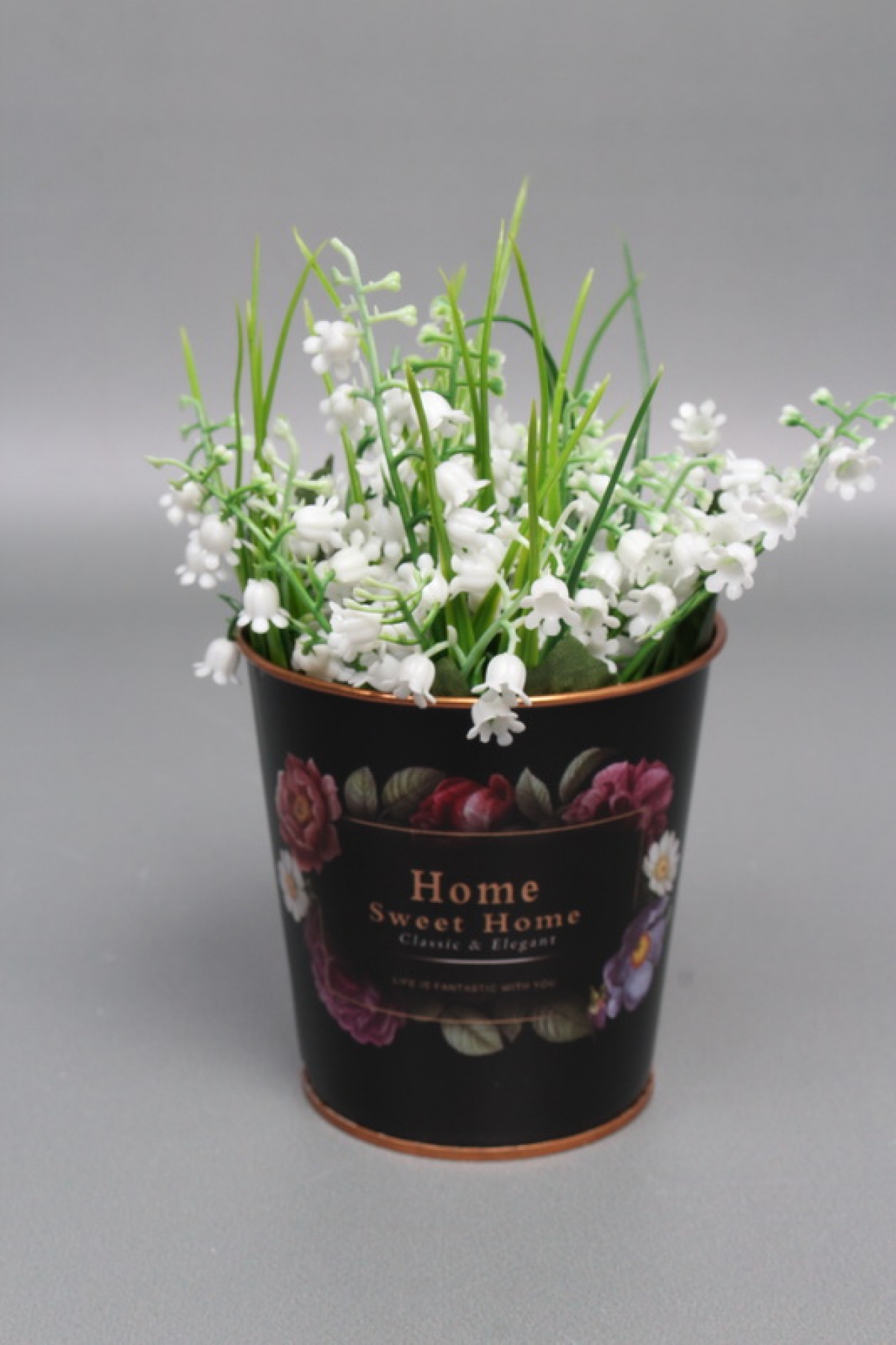 Декоративное кашпо "Дом милый дом" 9.8XH10CM/B7.5 (матовый финиш), металл  8097М