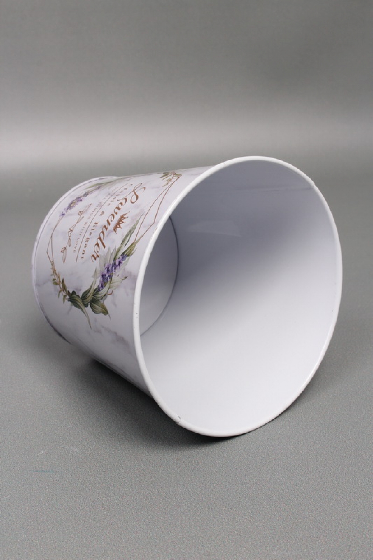 Декоративное кашпо "Классика" D9.8XH10см B:D7.6 см,  металл  7950М