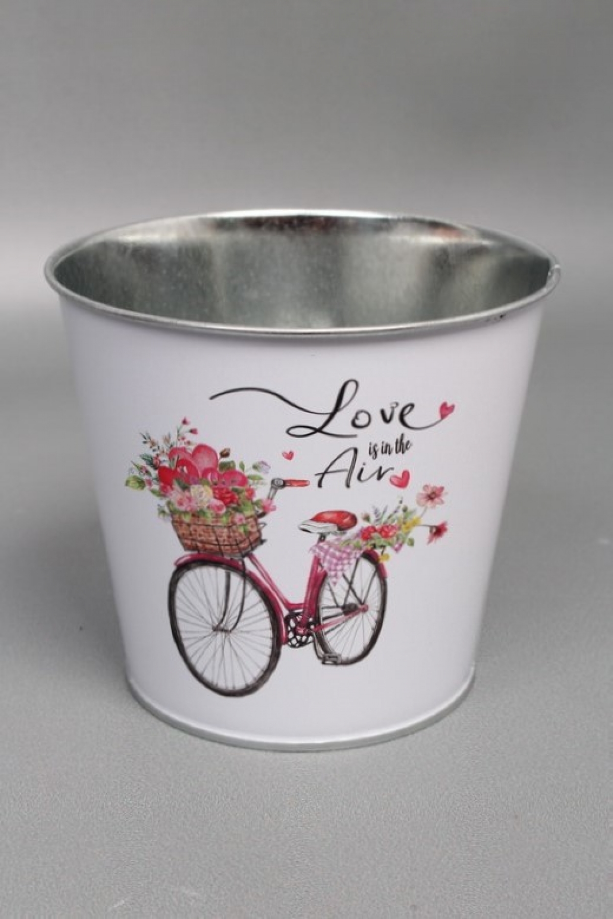 Декоративное кашпо "Любовь в воздухе" D13,3XH11,5CM/B9.5, металл  3699М