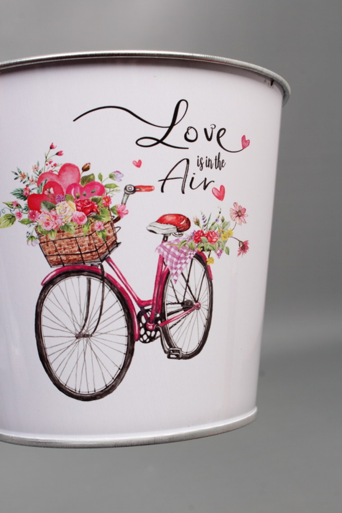 Декоративное кашпо "Любовь в воздухе" D13,3XH11,5CM/B9.5, металл  3699М