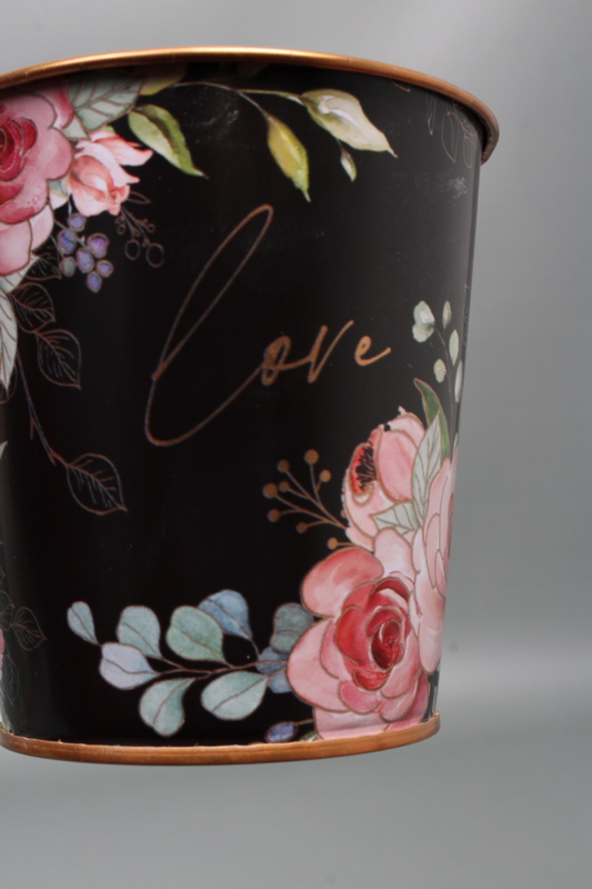 Декоративное кашпо "Магическая красота" D10XH10 см B:D7.5 см,  металл  7905М