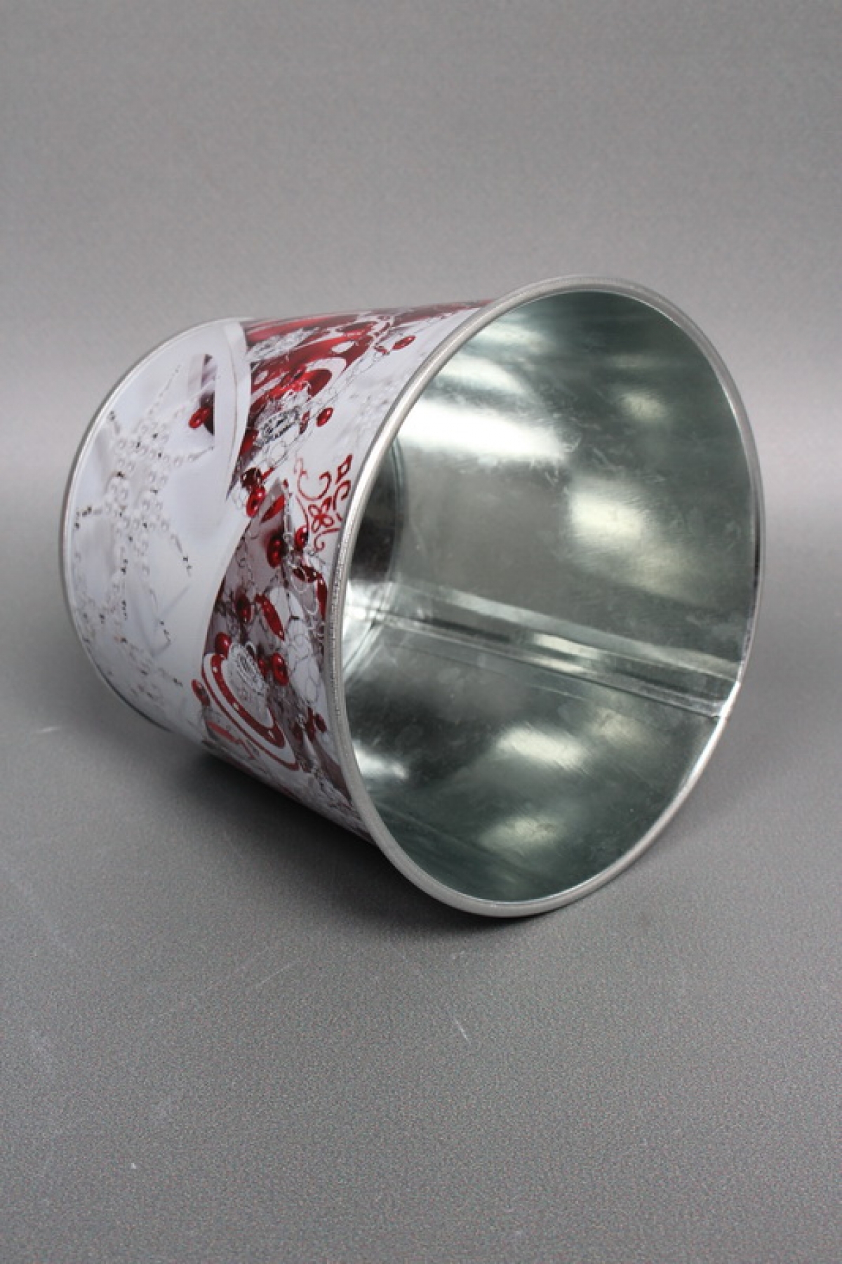 Декоративное кашпо "Новогодние украшения" D11.5XH9.5CM B9, металл  1230М