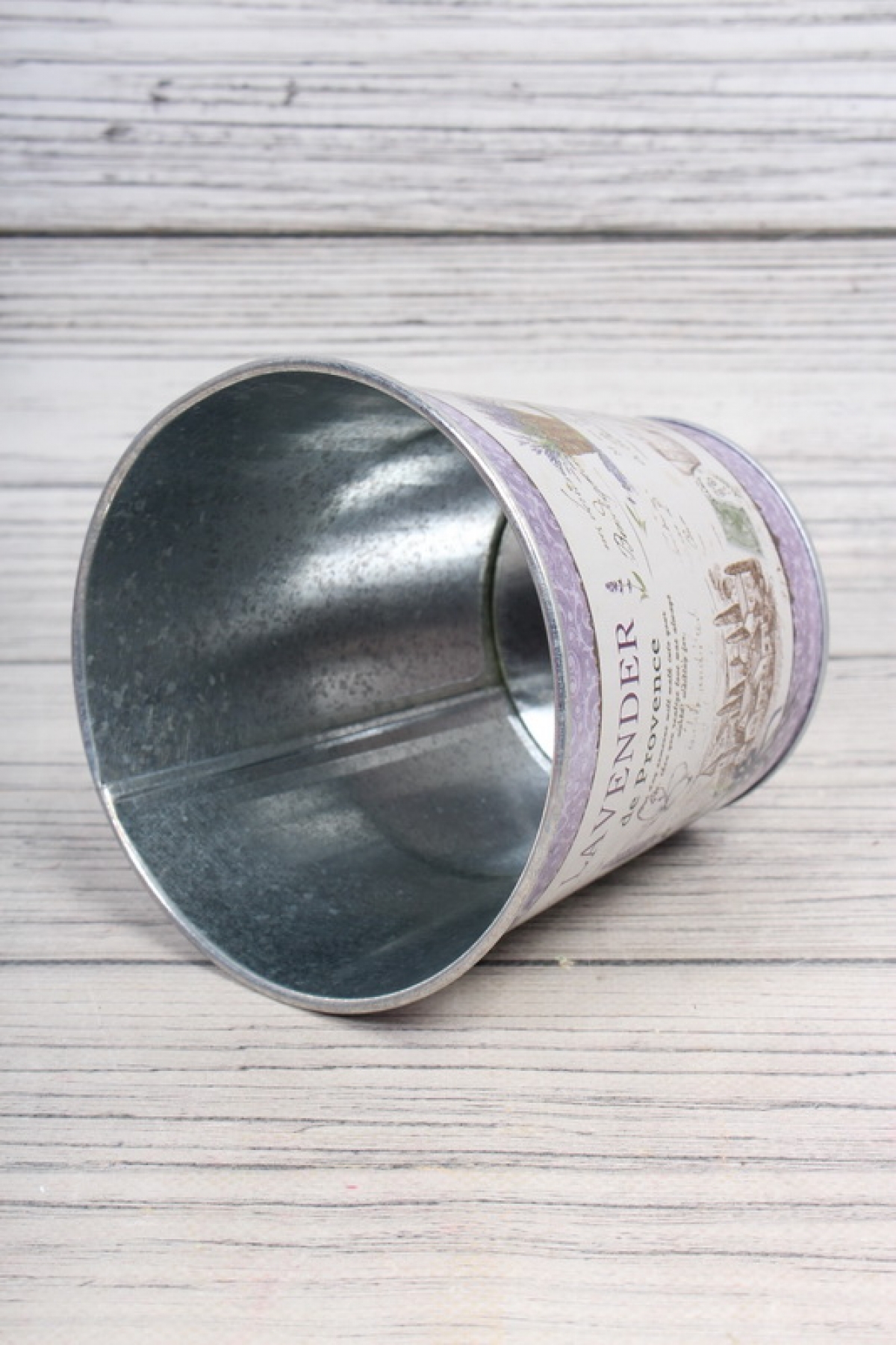 Декоративное кашпо "Прованс лаванда" D12.5XH12CM/B9, металл 3446М