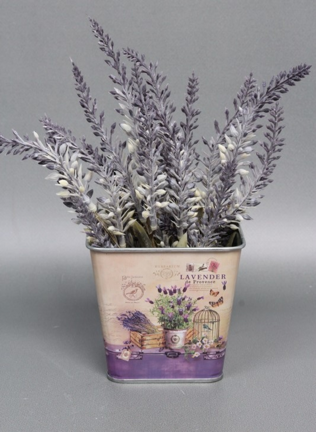 Декоративное кашпо "Прованс" 9.5X9.5XH9CM. металл  0592М