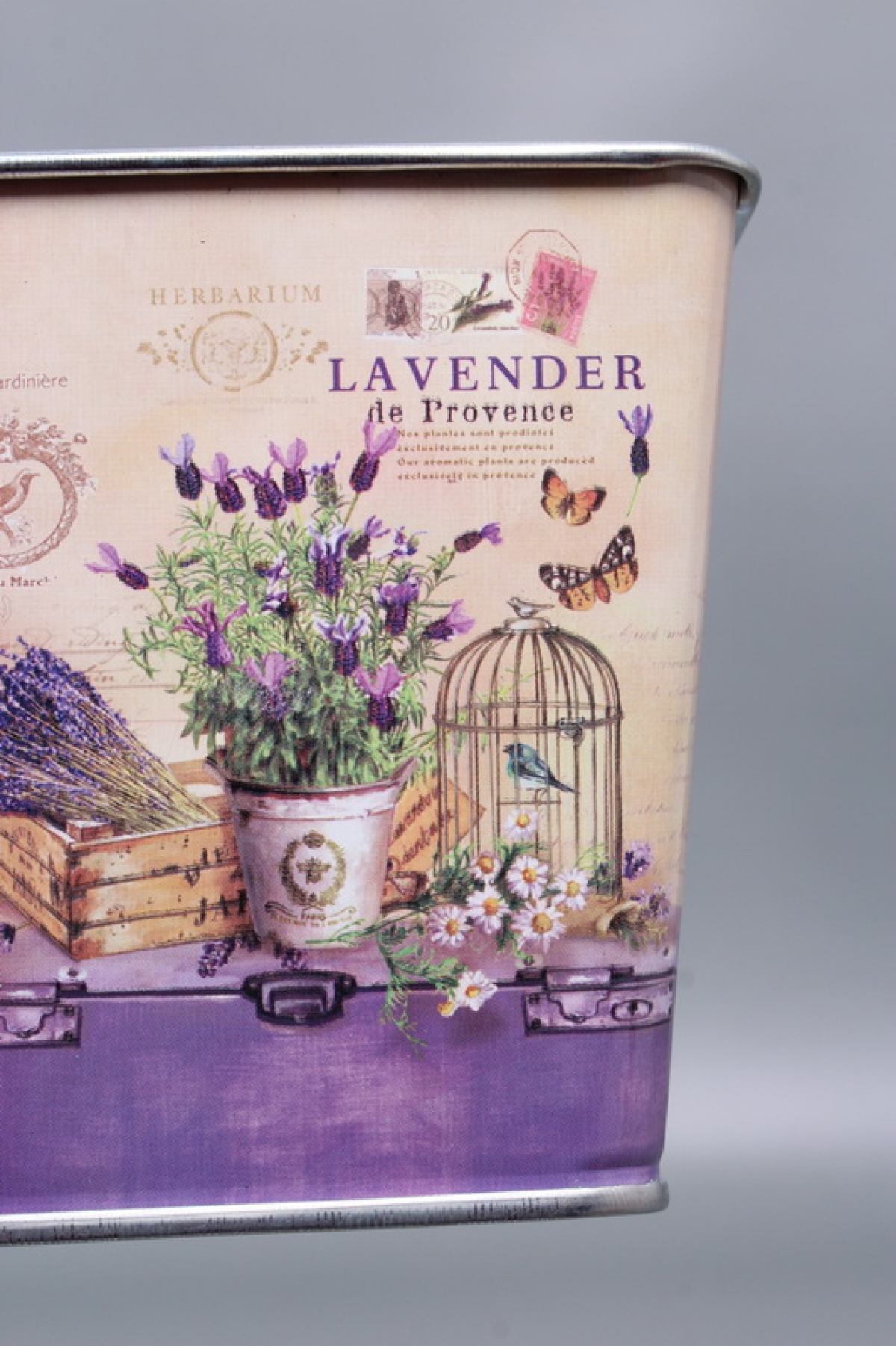 Декоративное кашпо "Прованс" 9.5X9.5XH9CM. металл  0592М