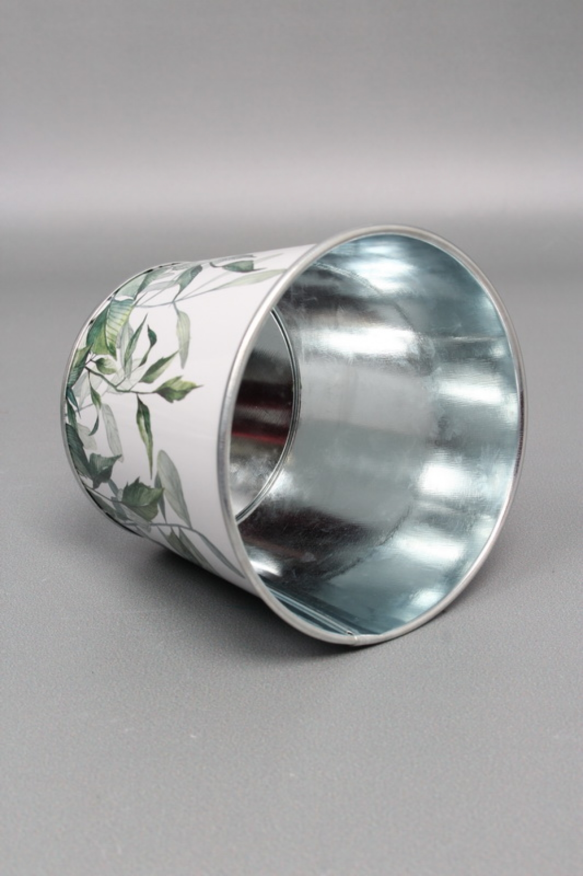 Декоративное кашпо "Райская зелень" D11.5XH9.5CM  B:D9CM, металл  8148М