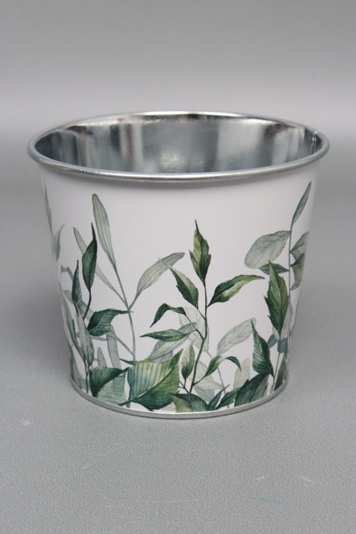 Декоративное кашпо "Райская зелень" D11.5XH9.5CM  B:D9CM, металл  8148М