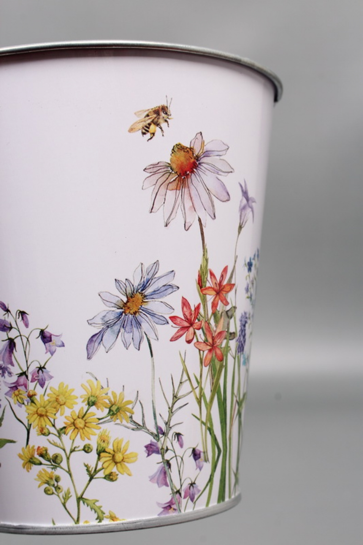 Декоративное кашпо "Ромашки" 13XH13CM B8,8, металл  3972М