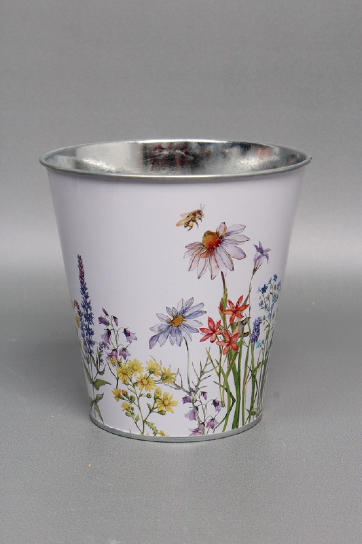 Декоративное кашпо "Ромашки" 13XH13CM B8,8, металл  3972М