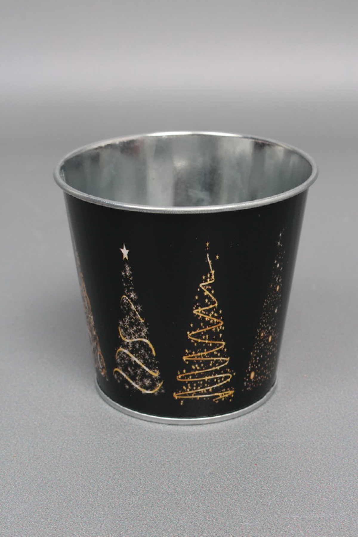 Декоративное кашпо "Стильные елочки" 9,8XH8CM/B6,5, металл 6249М