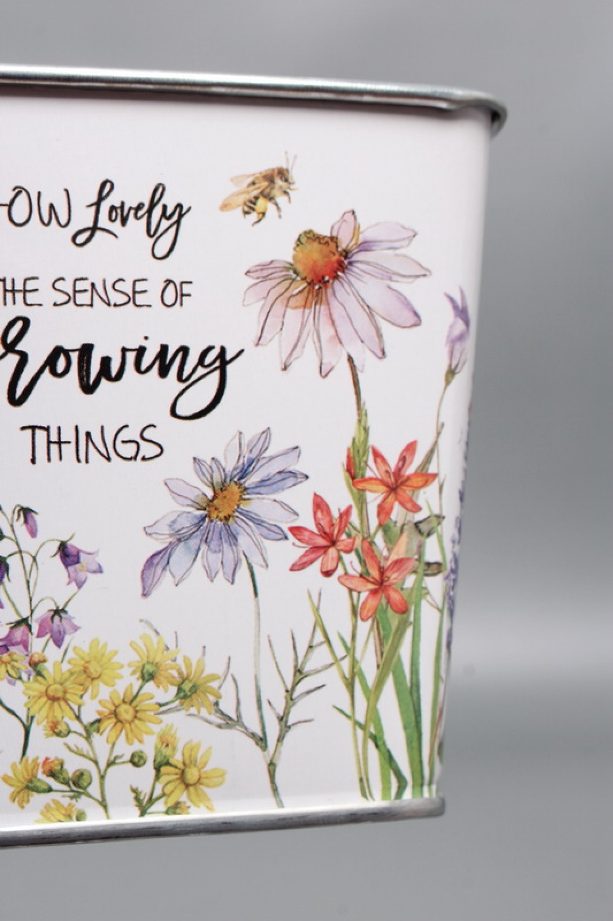 Декоративное кашпо "Танец лепестков" 9.5X9.5XH9CM. металл  0608М