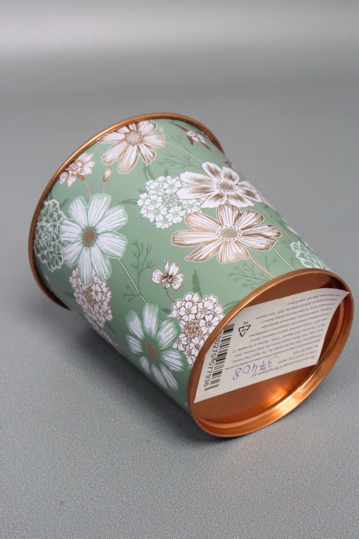 Декоративное кашпо "Волшебный сад" D10XH10 см B:D7.5 см,  металл  7936М