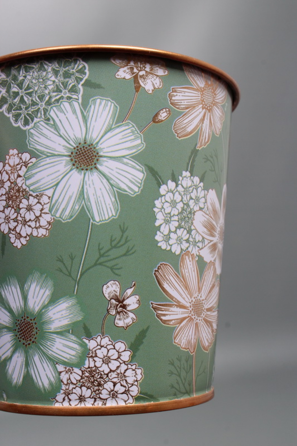 Декоративное кашпо "Волшебный сад" D10XH10 см B:D7.5 см,  металл  7936М