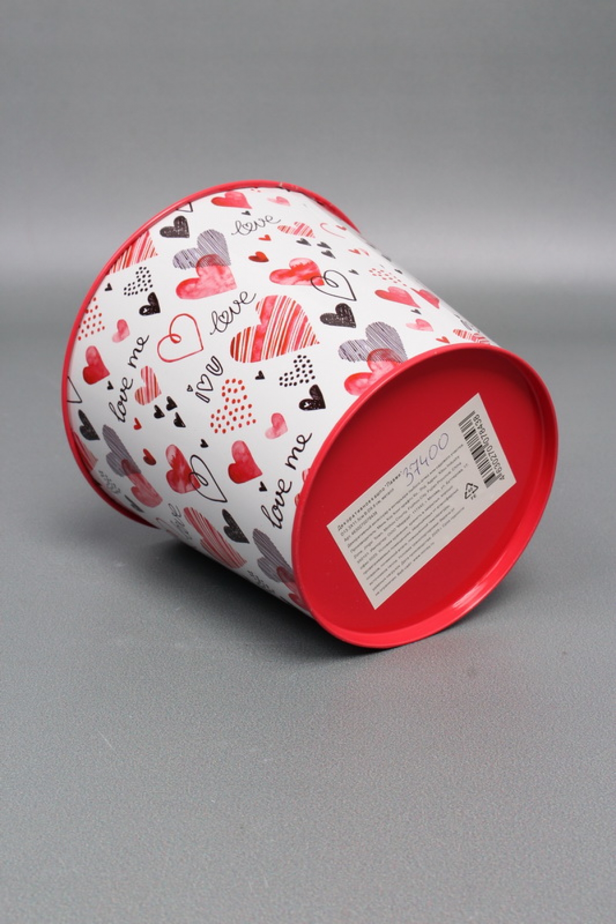 Декоративное кашпо  "Лавми" D13.3X11.5см B:D9.8 см, металл  8438М