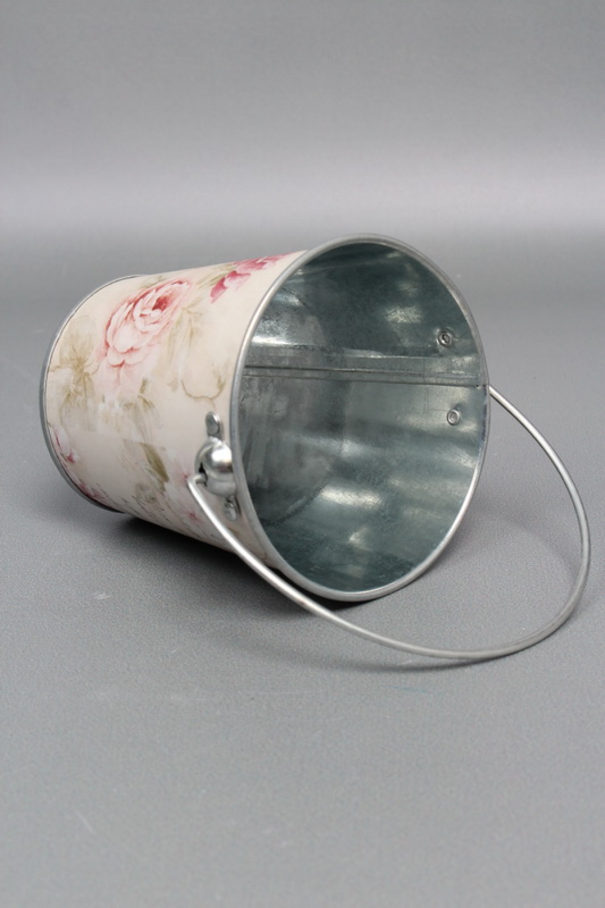 Декоративное кашпо-ведерко "Любовные письма" D11.5/9.8XH10/16.5CM B7.5 (матовый финиш), металл9978