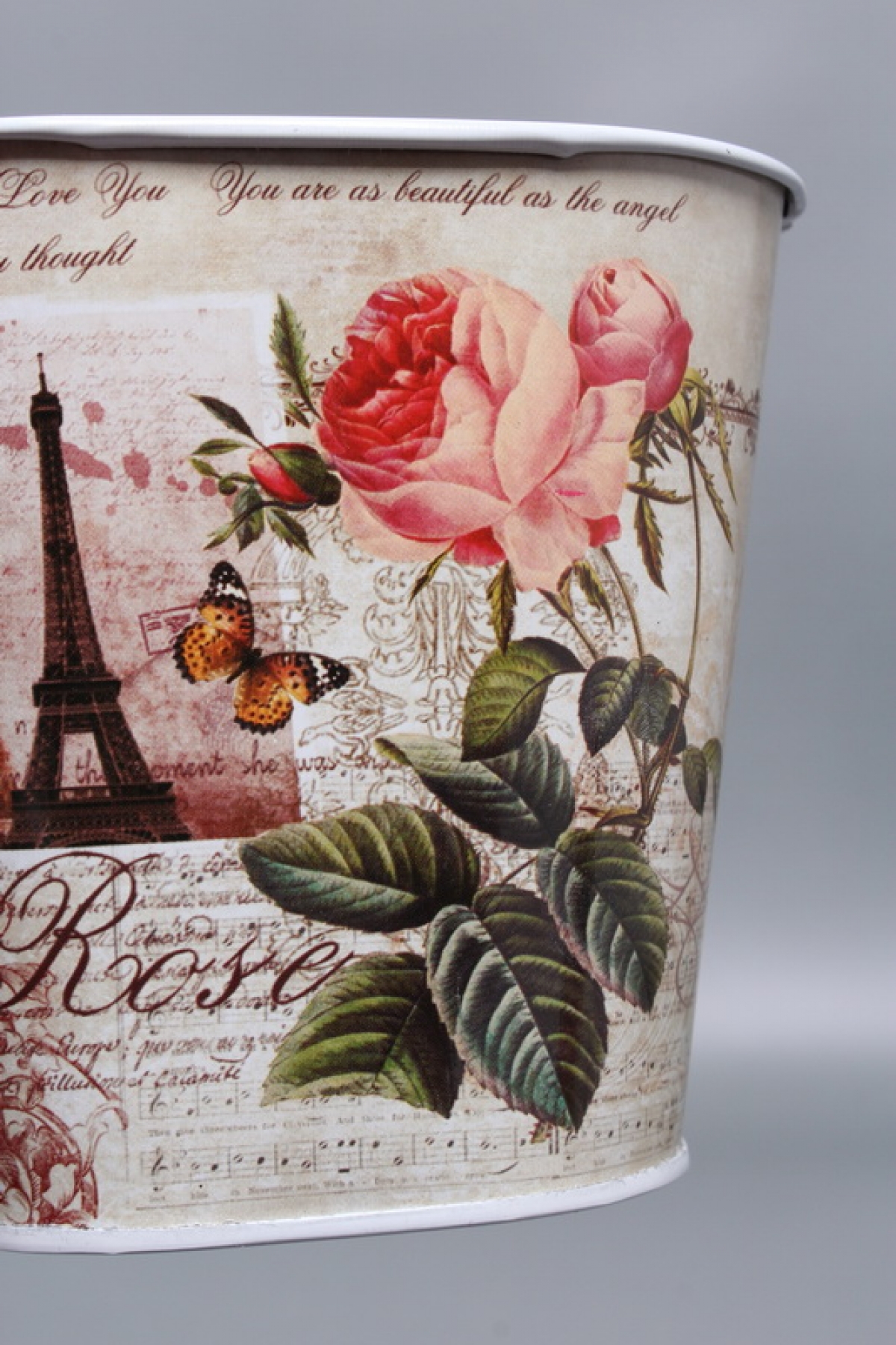 Декоративное овальное кашпо "Изысканность" 12.5X8XH11 см. металл 8929М