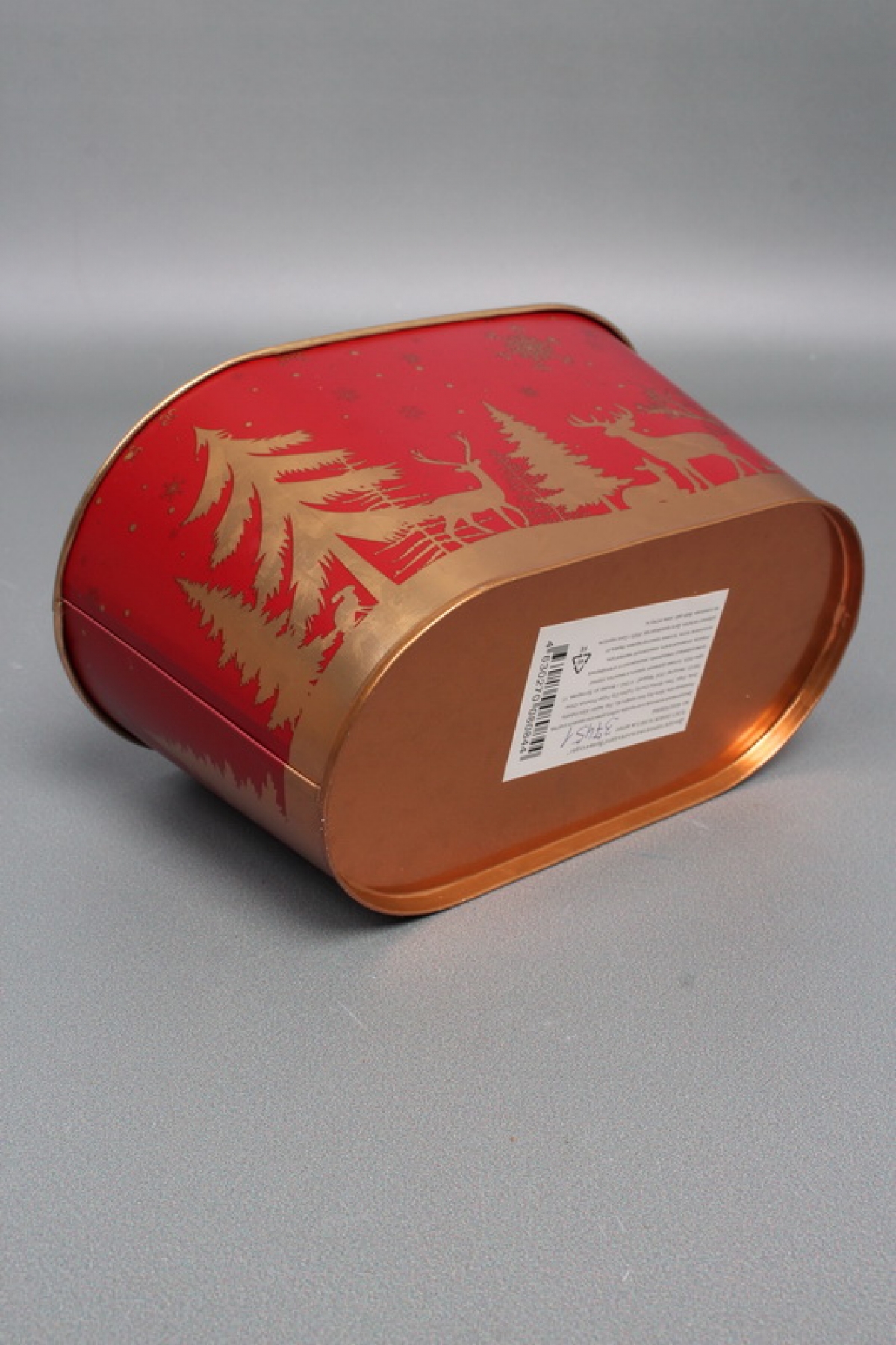 Декоративное овальное кашпо "Время чудес" 19.5X11.5XH9CM 16.5X8.5 см. металл 0844М