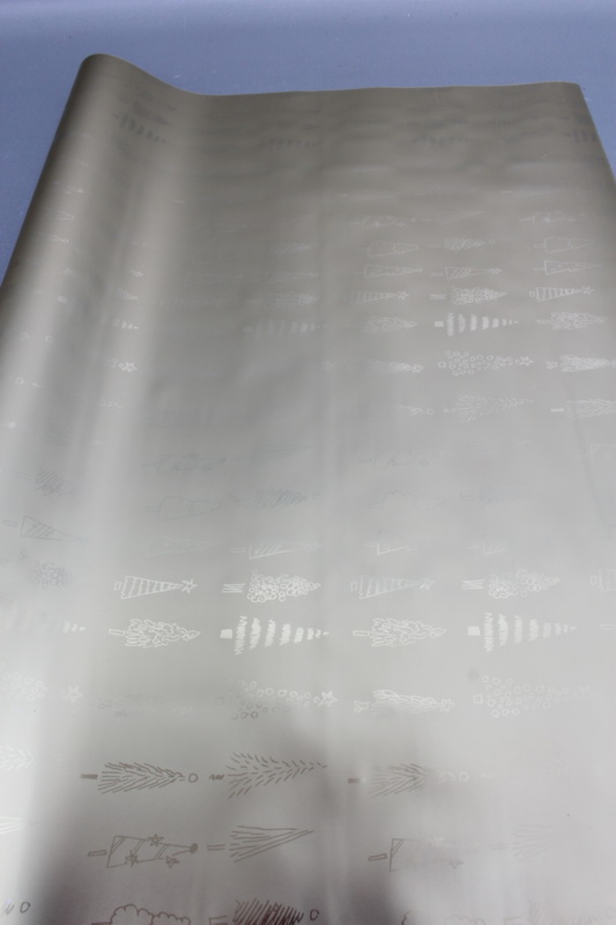 Флористическая пленка, металлическая Новогодняя, 40 мкр, 58 см х 10 м, золото 3951М