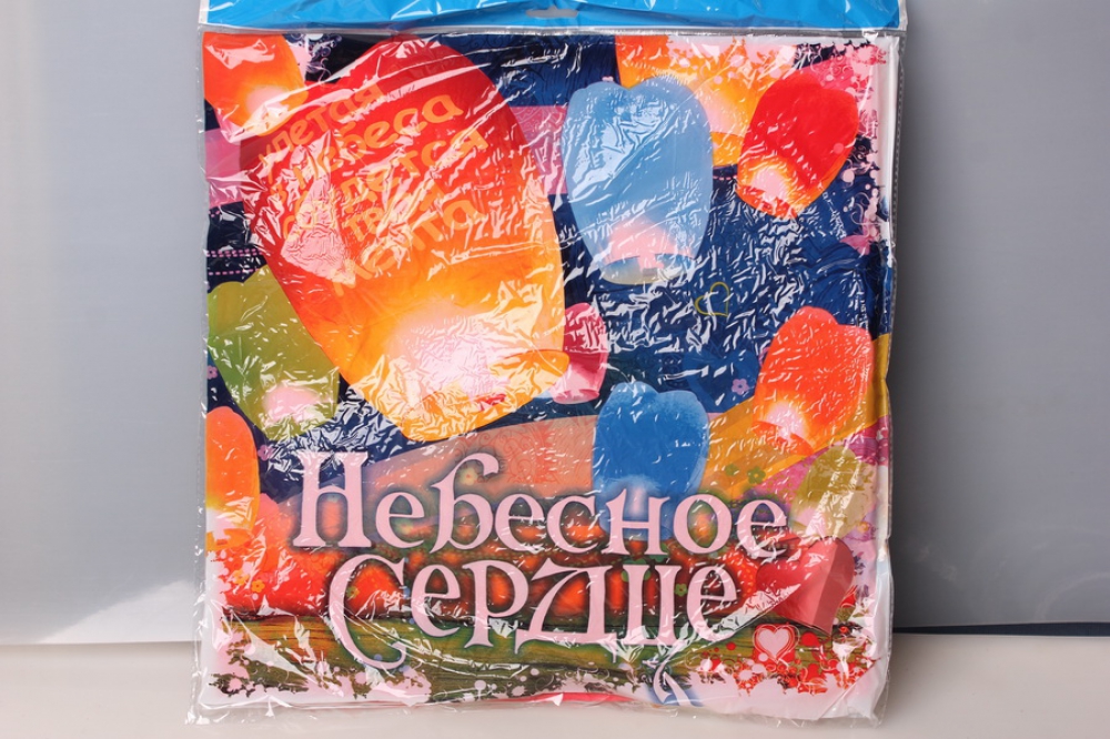 фонарик небесный сердце цвета в ассортименте