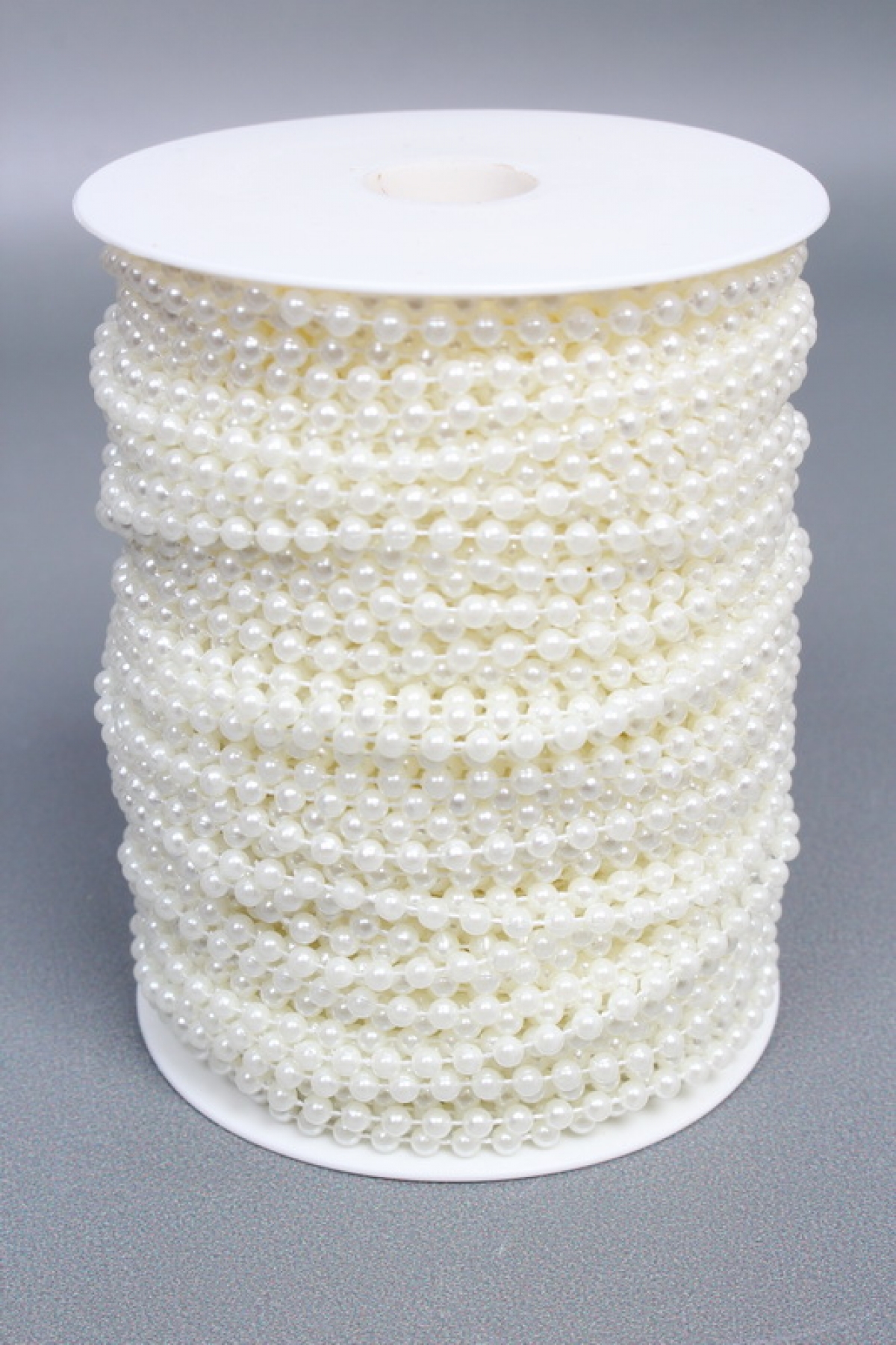 Жемчужная нить на катушке, 4 мм * 50 м., белый  4255М