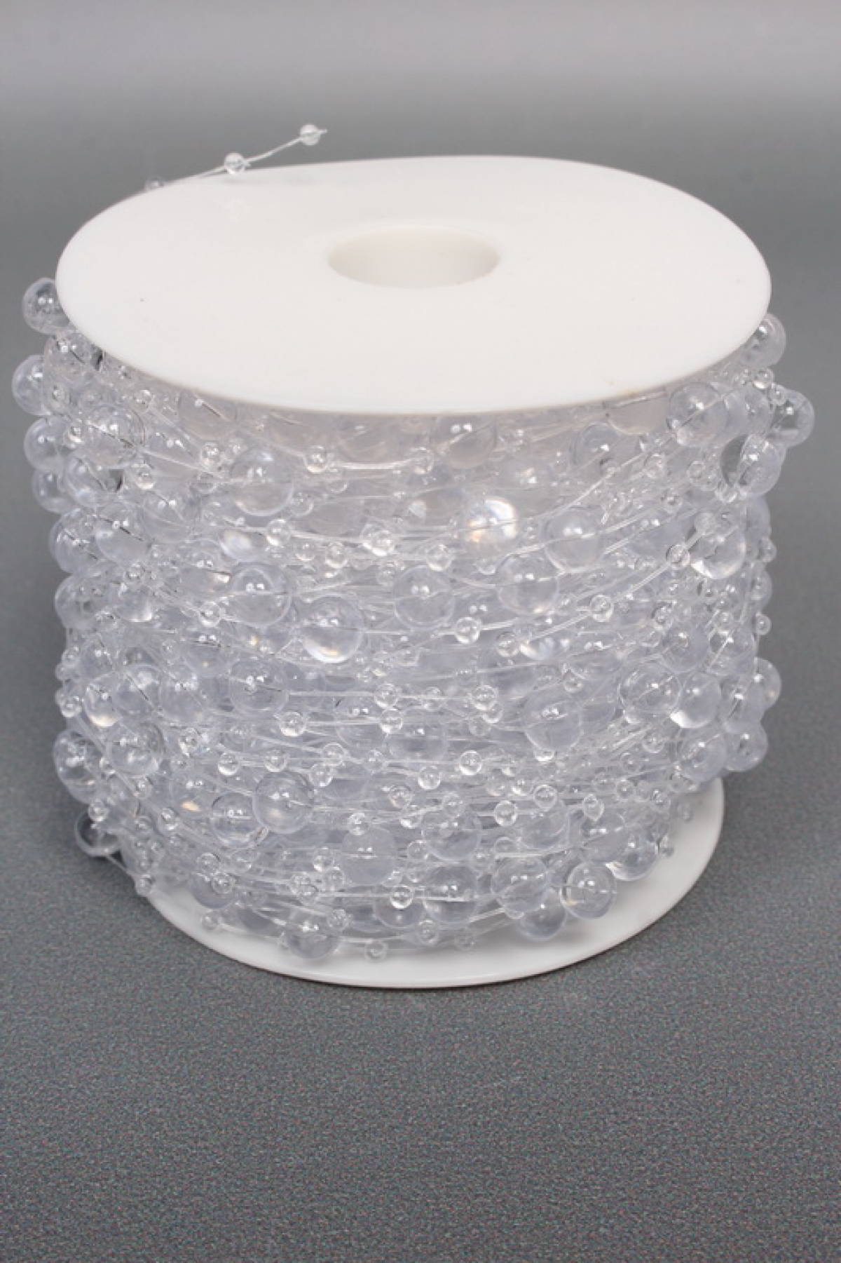 Жемчужная нить на катушке, 3+8 мм * 60 м, прозрачный  4224М