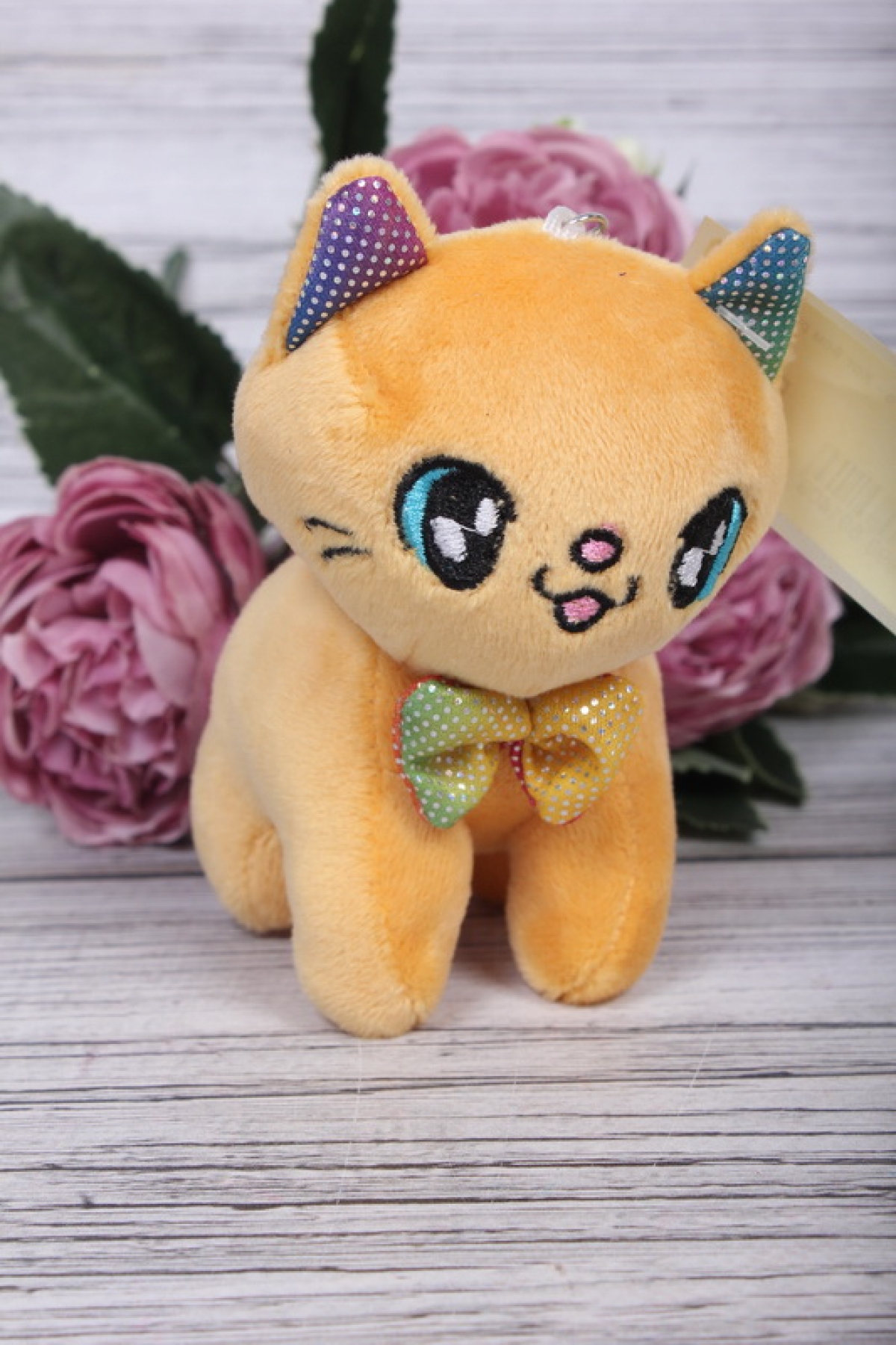 Игрушка для букета - Кот 9см рыжик