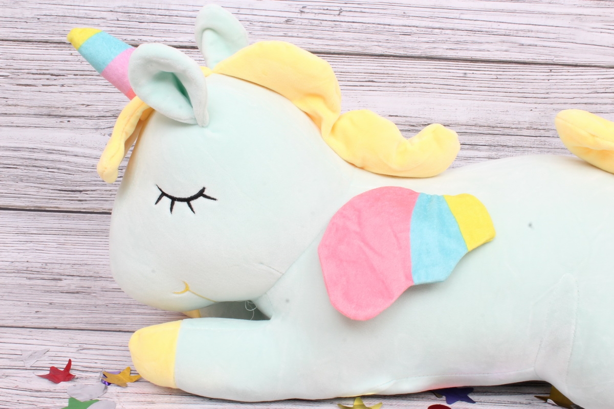 Игрушка мягкая - Единорог большой 50см мятный
