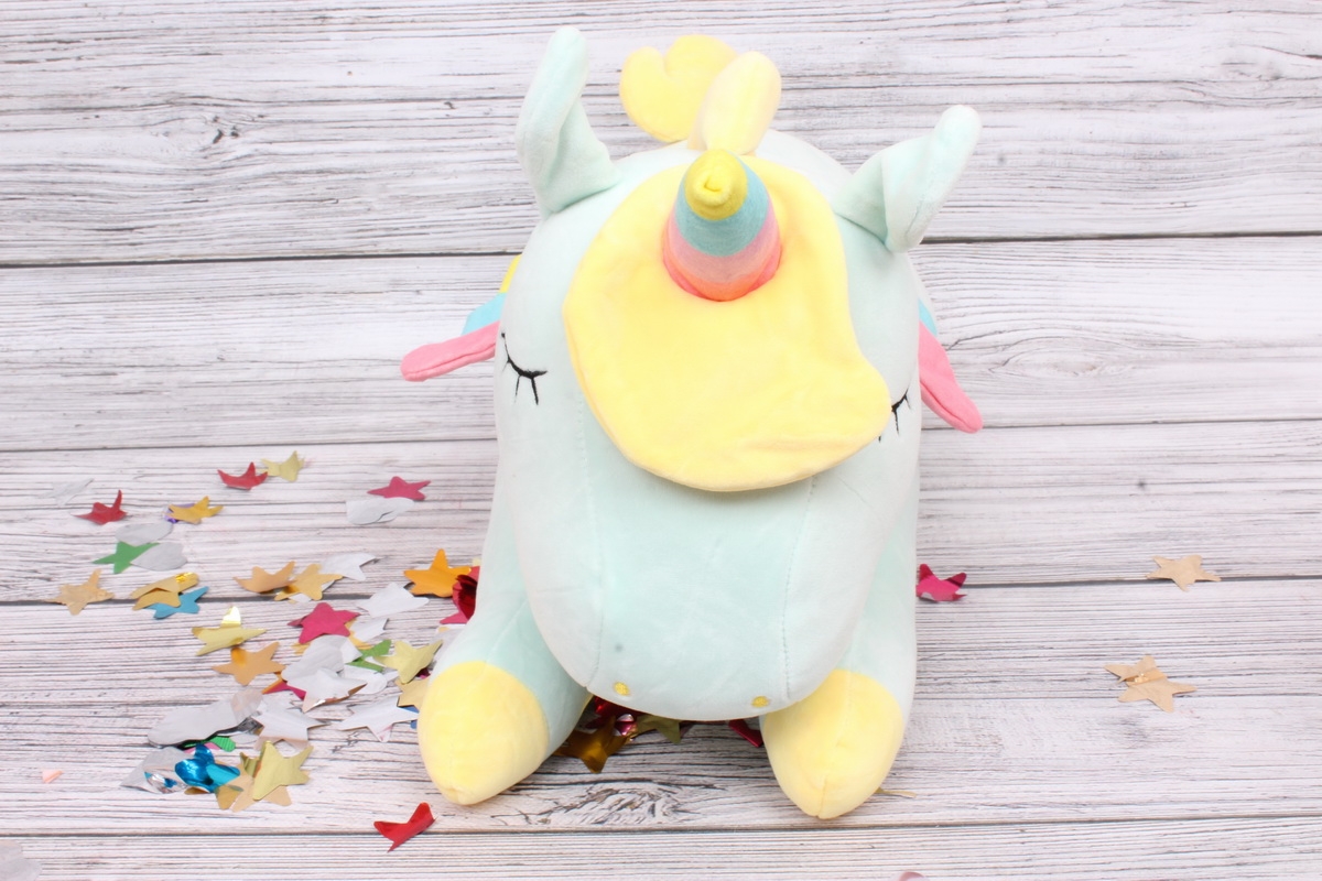 Игрушка мягкая - Единорог большой 50см мятный
