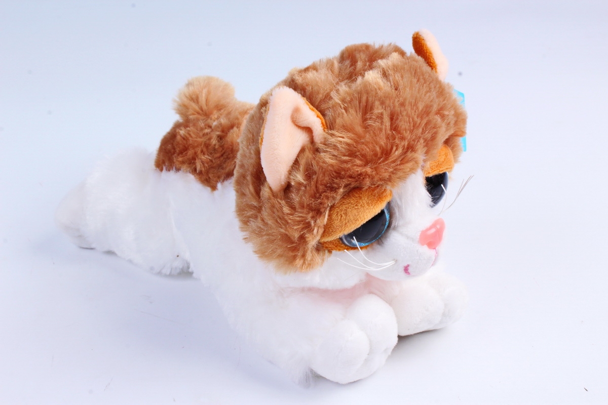 Игрушка мягкая - (Г) Кошка бело/рыжая 30см  арт.2086