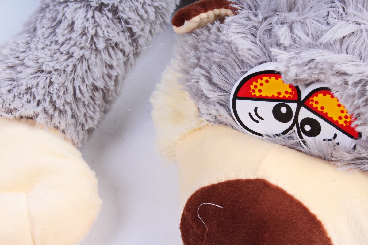 Игрушка мягкая - (Г) Кот длинный полосатый серый 80/100см, арт.070822, цена  610,5 руб., артикул 265766-3