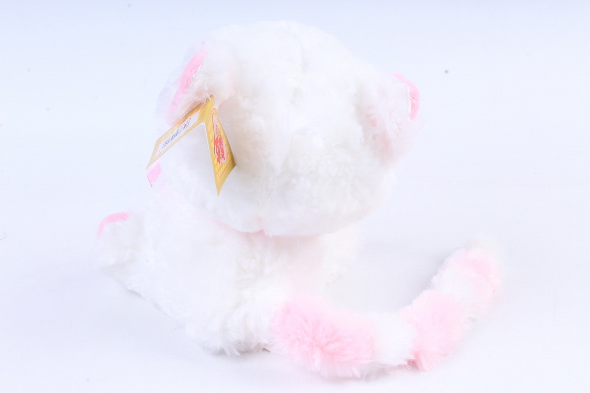 Игрушка мягкая - Кошка с большим хвостом белая  М-3014/23
