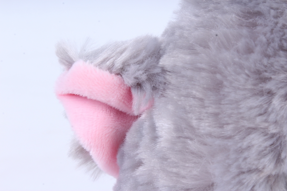 Игрушка мягкая - Кошка с большим хвостом серая М-3014/23