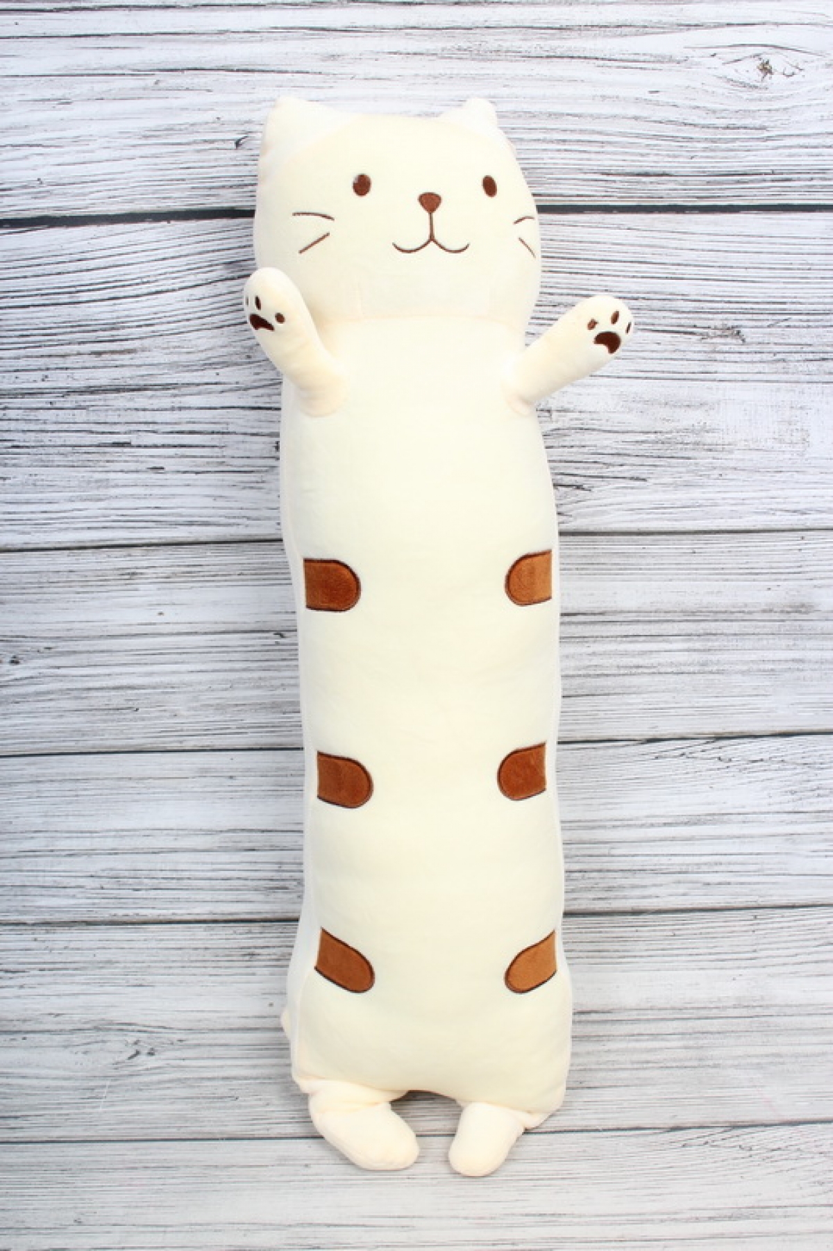 Игрушка мягкая - Кот релакс шампань 70см