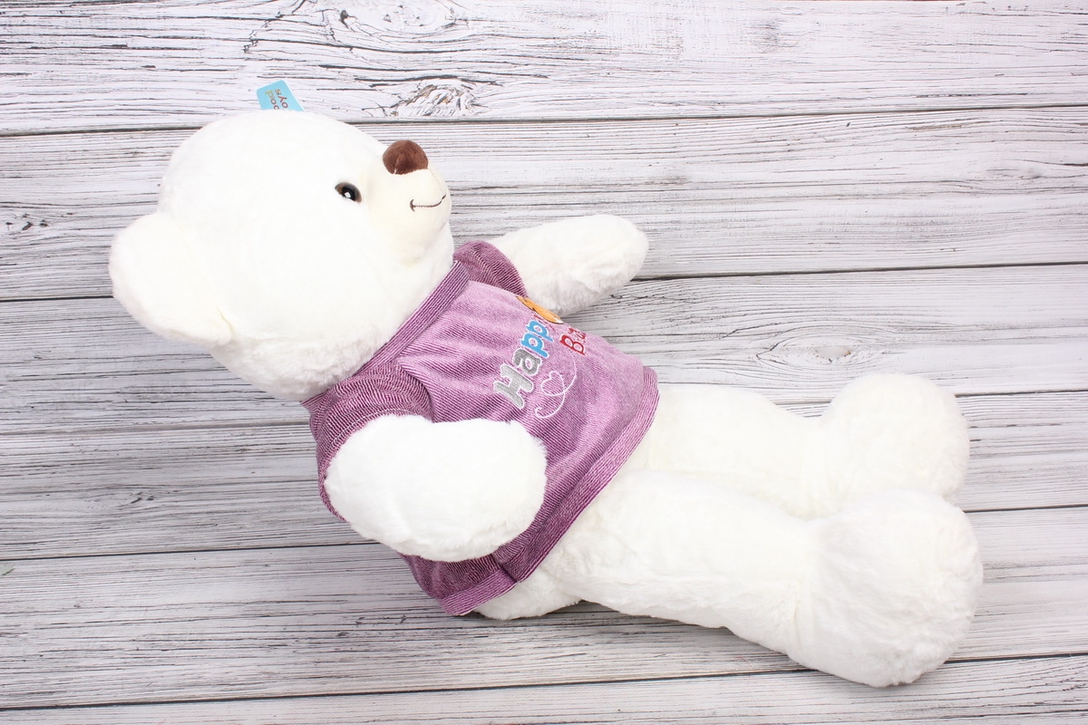 Игрушка мягкая - Мишка в кофте 40см белый