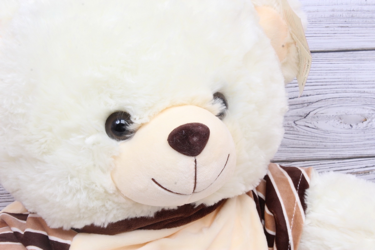 Игрушка мягкая - Мишка в кофте 50см кремовый  9003-50