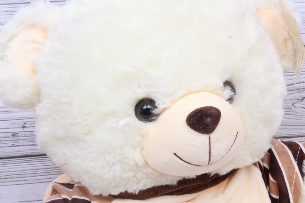 Игрушка мягкая - Мишка в кофте 50см кремовый  9003-50