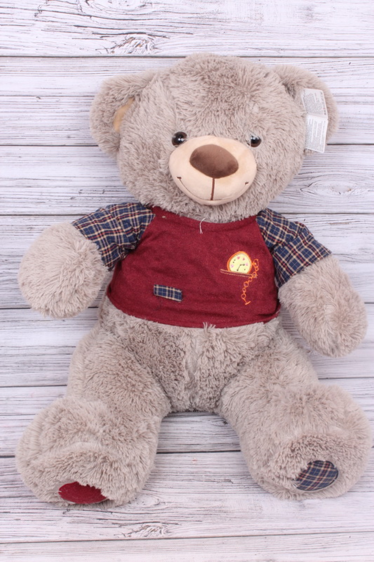 Игрушка мягкая - Мишка в кофте 50см серый  20370-50