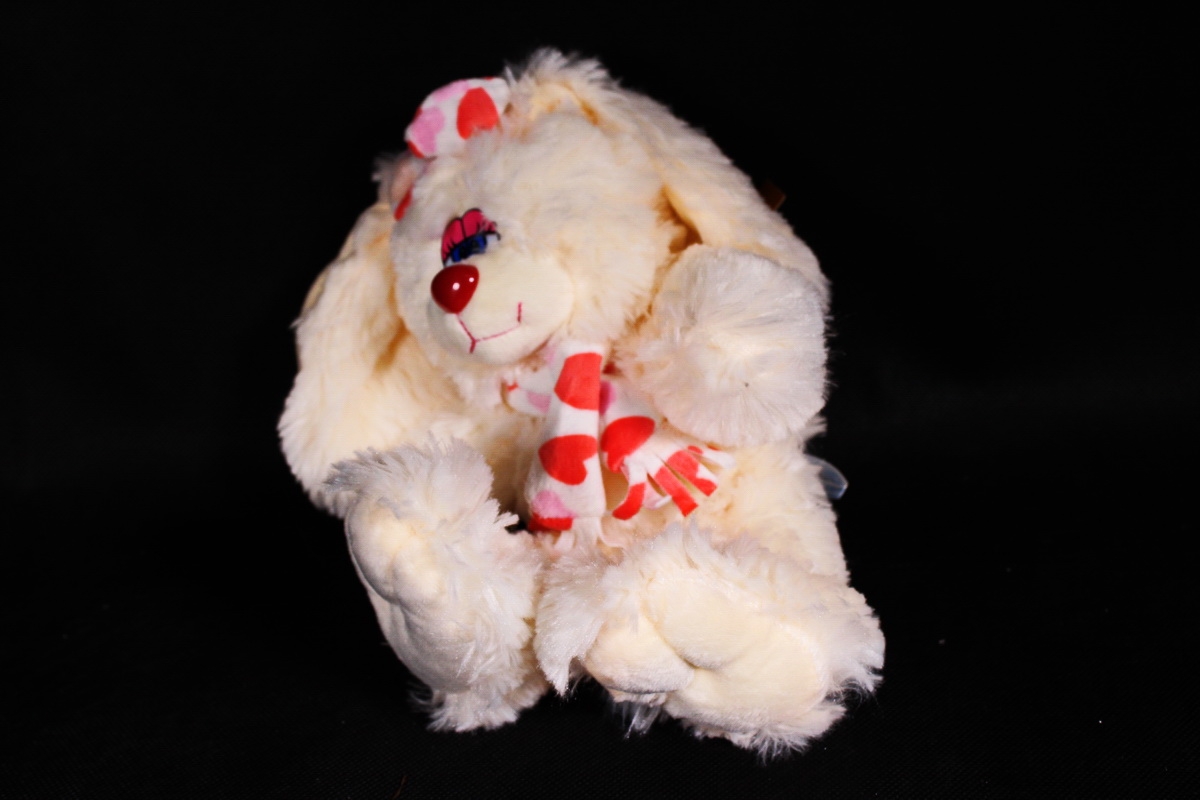 Игрушка мягкая (Г) - Заяц Лавлик-2 шампань 16*30см, арт.1514-30